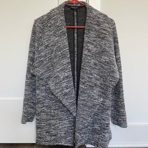 Club Monaco Black and White Oversized Sweater Jacket
